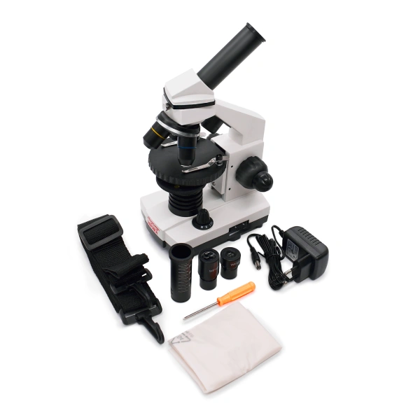 Микроскоп школьный Эврика 40х-1280х в текстильном кейсе